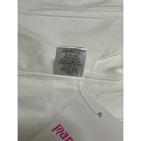 NEW Marthea White Strapless Sleeveless Zip Bandeau Bustier Corset Crop Top XXL