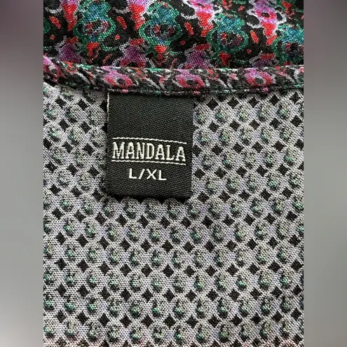 MÁNDALA Boho Chic Multicolor Tank Top Purple Size L