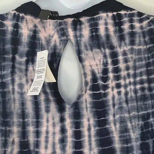 A pea in the pod Maternity Tie Dye Sleeveless Tee XS NWT Blue Pink Summer