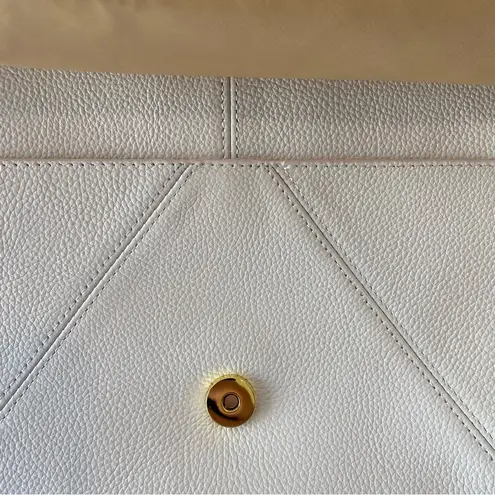 Joy Mangano “Joy Chic”White Leather Satchel, Handbag With RFID NWOT White