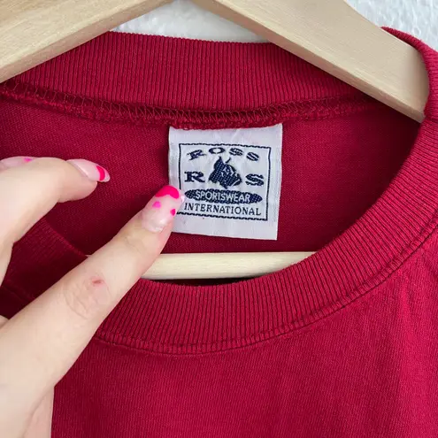 Vintage 90s Red Stuffed Animals Friends Single Stitch Graphic Short Sleeve Tee Size M