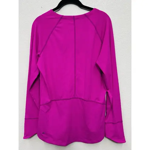 Title Nine Sunbuster 1/2 Zip Sun Shirt Medium Fuchsia Long Sleeve Stretch Women
