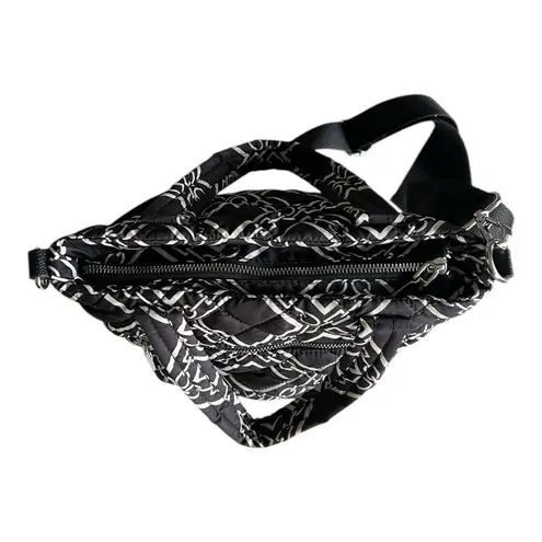 INC International Concepts Black and White Geometric Crossbody Bag