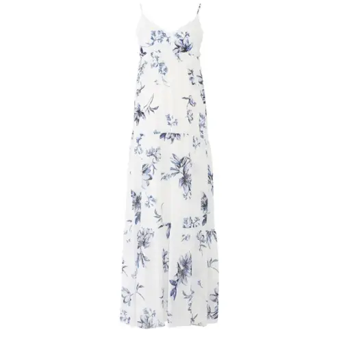 Yumi Kim 💕💕 Darling Maternity Maxi Dress ~ White & Blue Floral Print Small S