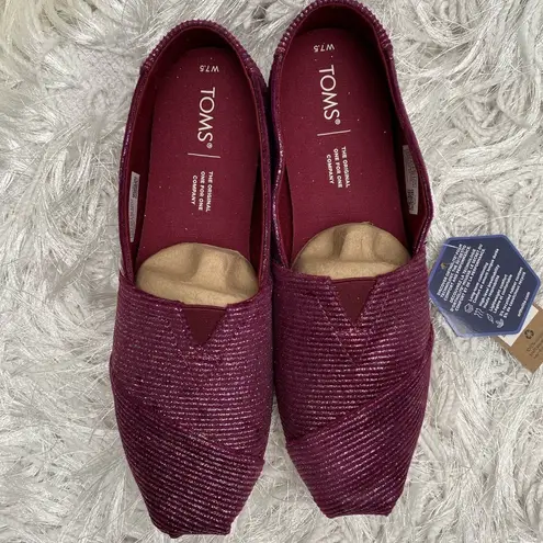 Toms New in Box Women’s  Alpargata Holiday Look Ribbed Glitter - Image 6