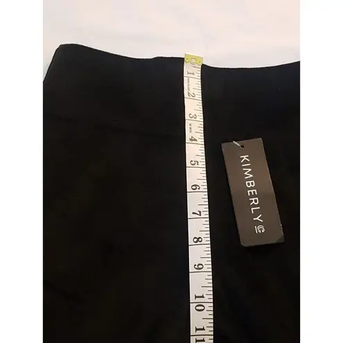 Kimberly C Womens Pants Size Small Velvet High Rise Black Soft Comfy Straight