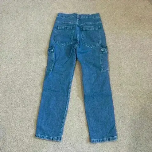Gap  cargo blue 90s loose high rise jeans in size 0 / 25 short