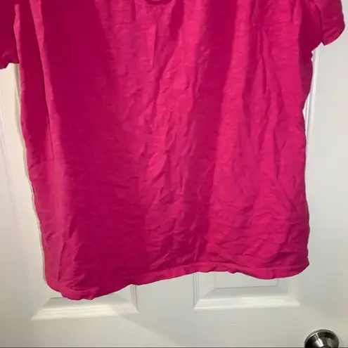 Style & Co  Pink Scoop Neck Short Sleeve Essential Tee 1X