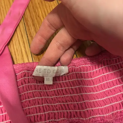 MORE TO COME Kristen Halter Mini Dress in Pink Size XL