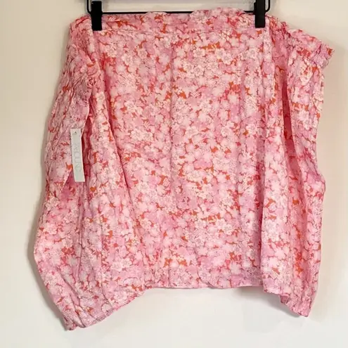 Abound NWT  by Nordstrom Women's Pink Floral Drawstring Mini Skirt - 4X