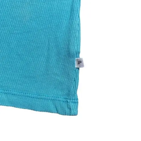 James Perse Standard Womens Size 4 Blue Ribbed Tank Top