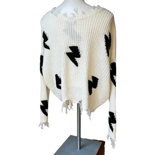 NWT, Just Polly White Juniors' Lightning Destructed V - Image 6