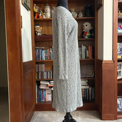 Sonnet James ‘A Play Dress’ Midi Sweater Ribbed Long Sleeve Dress