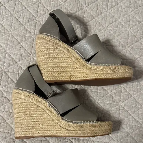 Treasure & Bond Gray Wedge Sandals -
