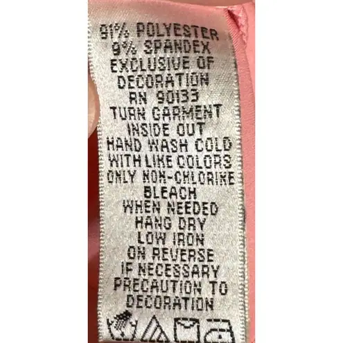 Bob Mackie Women's Top Wearable Art Sleeveless Square Neck Pink Plus Size 3X NWT