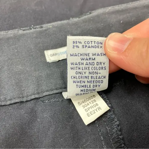 GAP Factory Navy Stretch Straight Leg Chino Cotton Pants Womens 10 LONG Blue