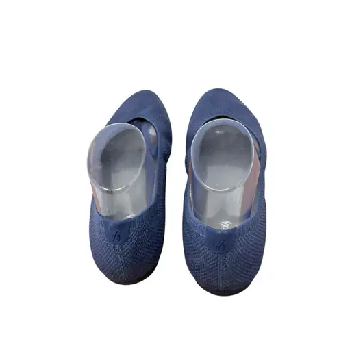 All Birds Hazy Indigo Blue Ballet Flats Pointed Toe Tree Breezers Knit Women 8.5