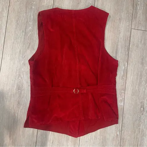 Docker’s Vintage Corduroy Rust or Burnt Orange Vest L Size L