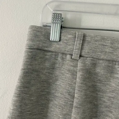 OGL FuzzLuxe High Waisted Umbrella Hem Midi Skirt Heathered Gray L Large New