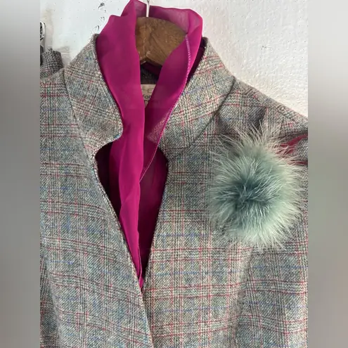 Union Made 4 Wool Gray Plaid Skirt Blazer Suit