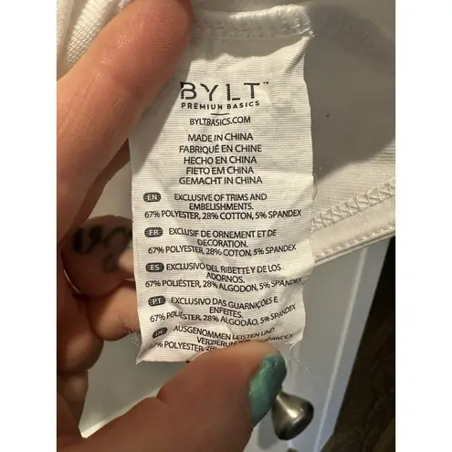 BYLT Premium Essential Cropped Crew SS T