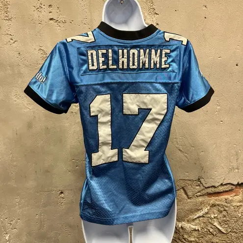 Vintage Y2K Got Jake? Fitted Baby Delhomme Carolina Panthers Jersey Small 00s Blue
