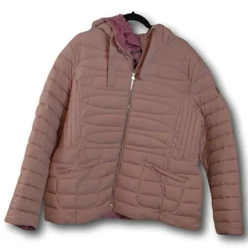 Bernardo Pink Padded Short Jacket / Coat 2XL