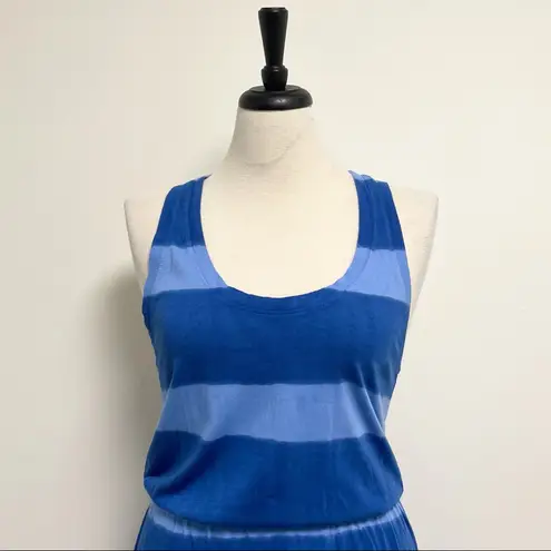 Alternative Apparel Alternative Klein Blue Sky Striped Racerback Maxi