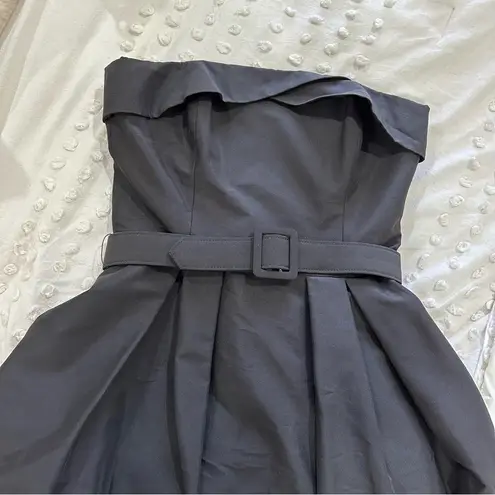 White House | Black Market  Formal Strapless A Line Mini Short Dress Size 4 w/ Belt