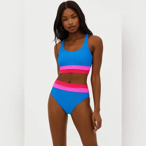 Beach Riot  Mackenzie Top Orchid Colorblock, Size Small, $98