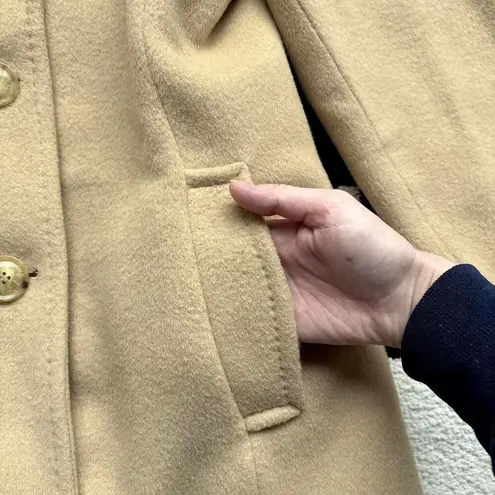 Larry Levine Vintage Double Breasted Camel Hair Coat
