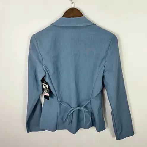 Byer California Y2K Blazer M Blue Office Siren Power Dressing Career Chic Nwt