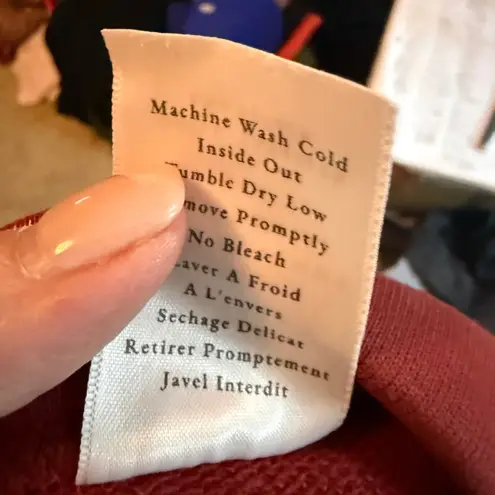 Frank & Eileen Eamon Triple Fleece Cranberry Size Large Pant Elastic Waistband - Image 11