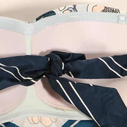 Seafolly NWT X Revolve Powder Blue Splendour Scarf Bandeau STRAPLESS