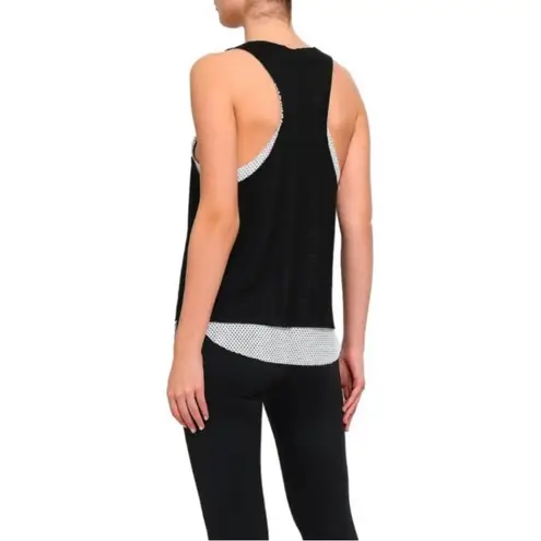 Koral  Villa Tank Top in Black White