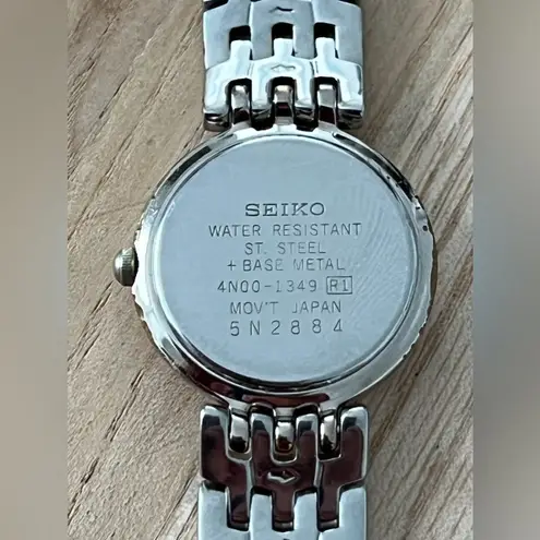 Seiko Vintage Ladies Watch Two-Tone Bracelet White Dial New Crystal New Battery