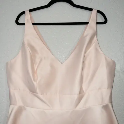 Alfred Sung NWT Blush Sleeveless Hi-Low Cocktail Formal Dress Size 18