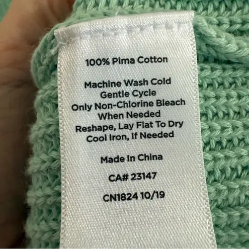 Talbots  Mint Green Women's Crew Neck Knit Sweater Size Medium