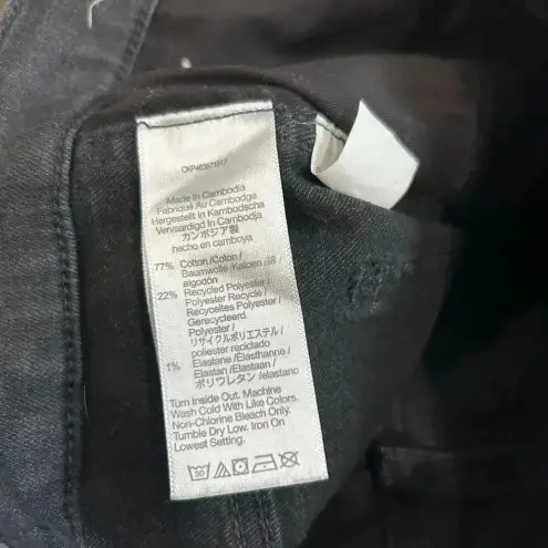 Madewell  High-Rise Slim Straight Jeans in Richgrove Wash Black Size 25 Tall