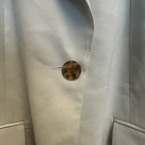 We Wore What Danielle Bernstein Light Gray Oversized Blazer Career Office Siren