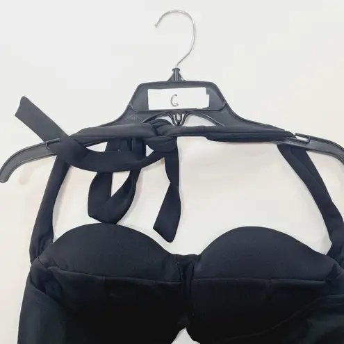 LPA Naima Ruched Maxi Dress in Black Small