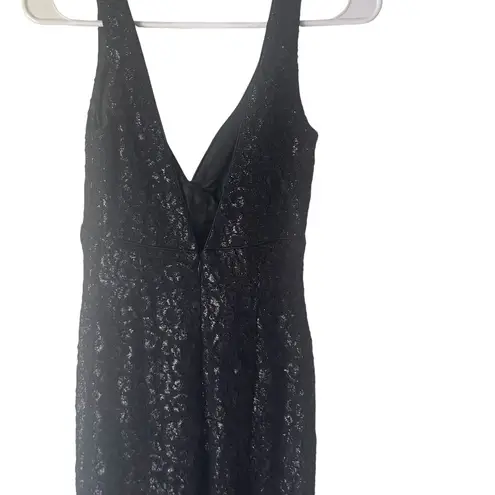 Hugo Buscati Vintage Womens Size 2 Black Bodycon Mermaid Fairy Grunge Maxi Dress