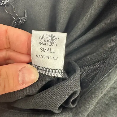 Harlowe and Graham Bodysuit Small Black Minimalist Basics Capsule Wardrobe