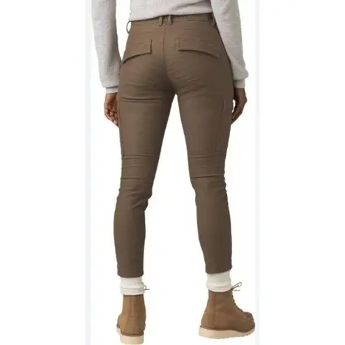prAna Nikit Slate Olive Green Cargo Skinny Hiking Pants 12