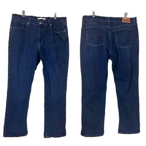 Levi's Levi’s Women’s Jeans Classic Straight Leg 9" Mid Rise Dark Wash Size 16S 33x28