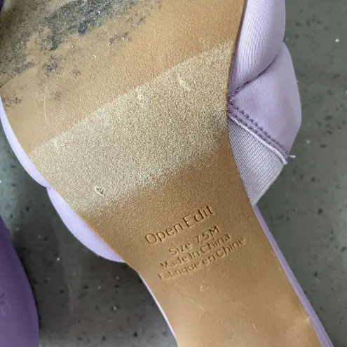 Open Edit Sheena Square Toe in lavender 90s heel Sandal size 7.5