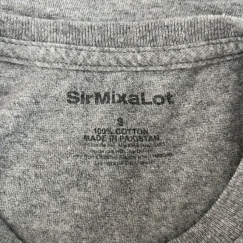 SirMixaLot Shirt Womens Small Gray Baby Got Back Graphic Tee Music Rapp Casual