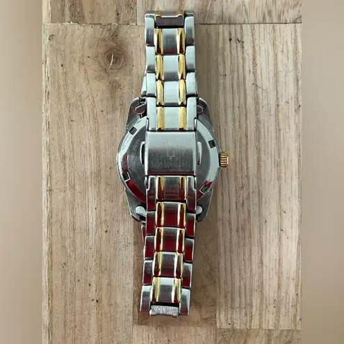 Bulova Ladies Watch Two-Tone Bracelet Round Stainless Steel Dial Date Window