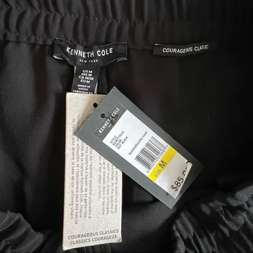 Kenneth Cole  Black Ankle Zip Jogger Pants Size M