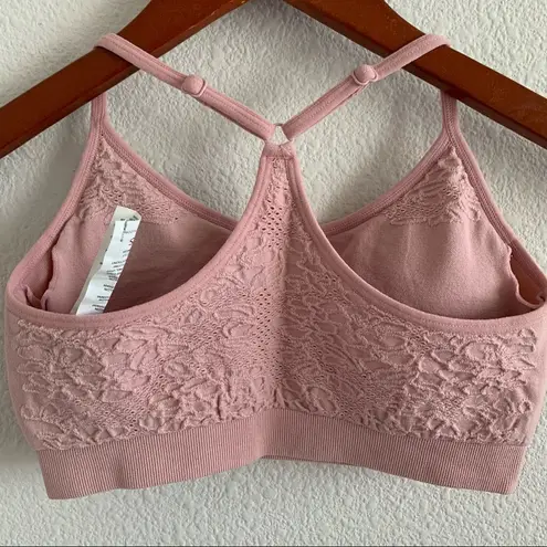 Fabletics  Pink Pullover Low Impact Sports Bra Yoga Athleisure Studio XS